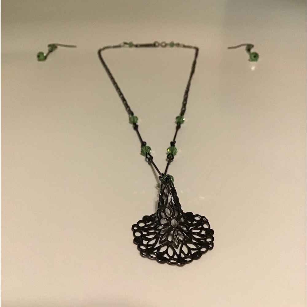 WICKED / Wizard Of Oz - The Musical Play WITCH HAT Necklace & Earrings EUC
